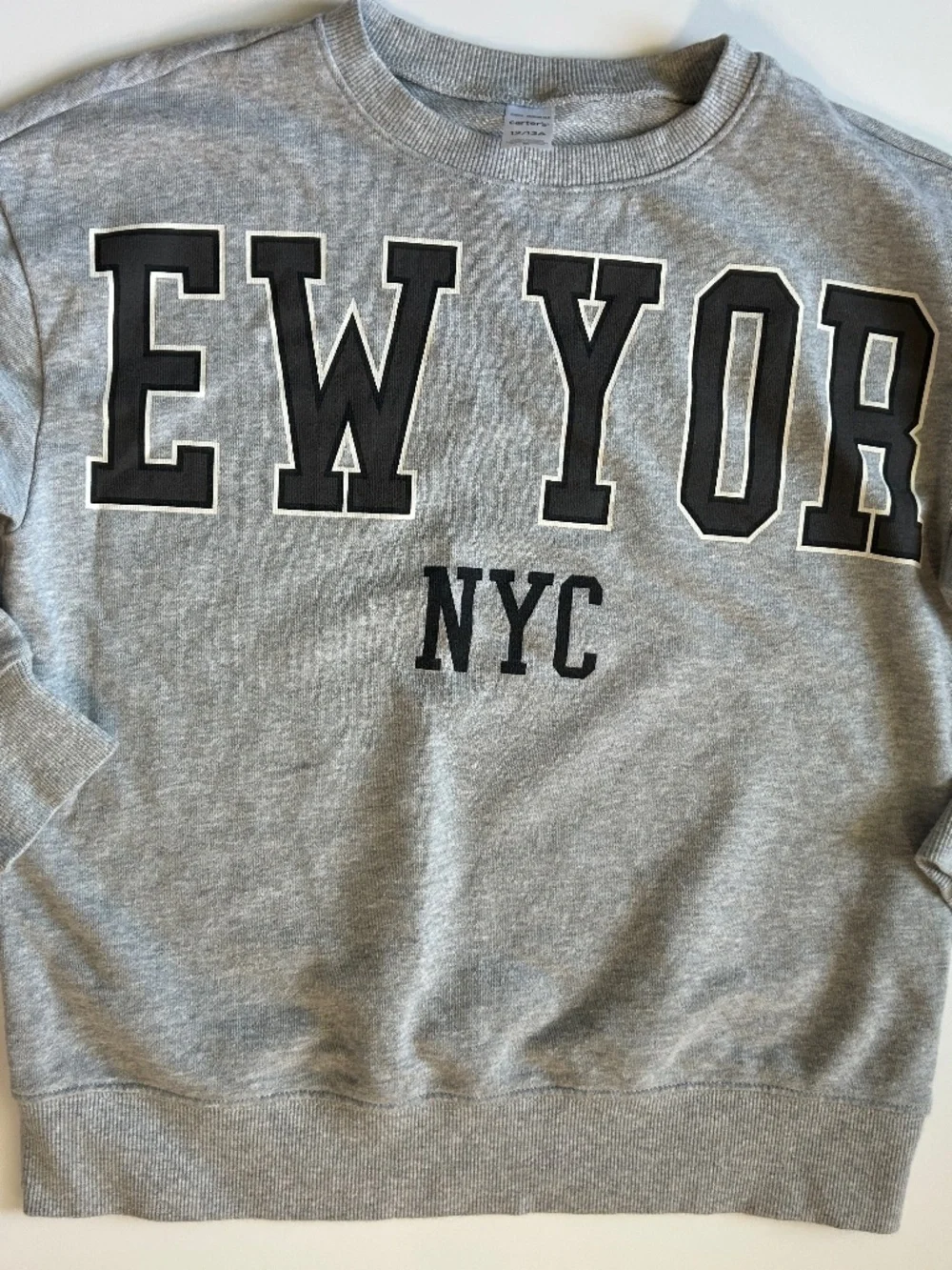 Carters size 12 (Big Kids) New York Sweatshirt